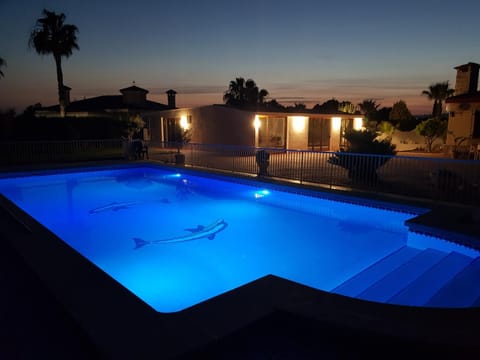 Pool view, Swimming pool, Swimming pool, Sunset