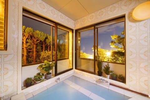 Hot Spring Bath, Sunset
