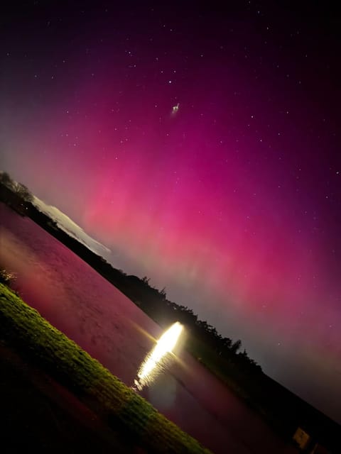 Night, Natural landscape, Lake view, River view, Sunset