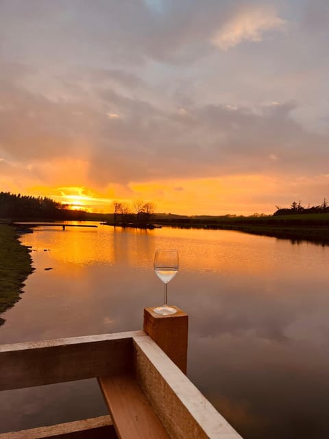 Day, Natural landscape, Lake view, Sunset