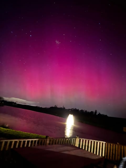 Night, Natural landscape, Lake view