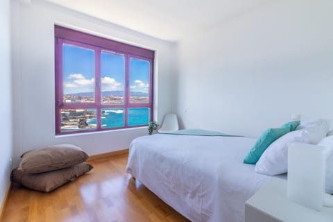 Bed, Photo of the whole room, Bedroom, Sea view
