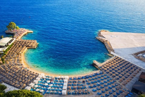 Beach, Sea view, sunbed
