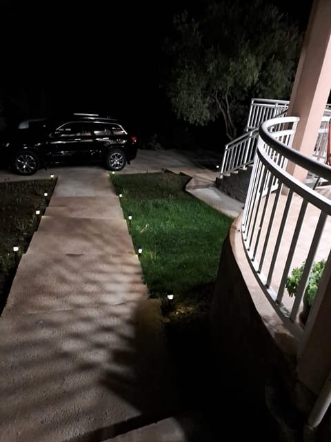 Property building, Night, Garden, Garden view, Parking