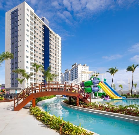 Property building, Day, Children play ground, Aqua park, Pool view, Swimming pool