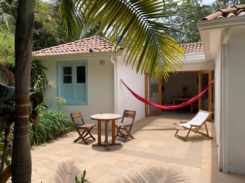 Property building, Patio, Garden view, sunbed