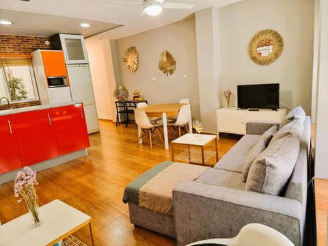 Kitchen or kitchenette, Living room, Dining area