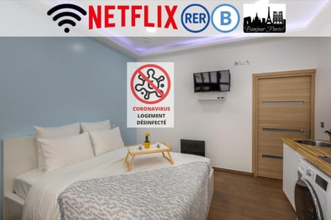 L'Orchidée : Studio proche RER B - Cachan Apartment in Île-de-France