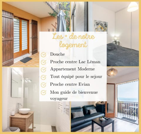 Appartement T2 I Vue Lac Léman I Evian les Bains Apartment in Évian-les-Bains
