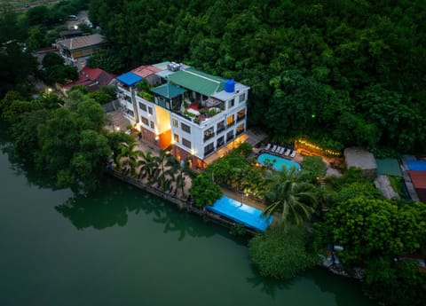 Property building, Natural landscape, River view