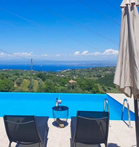 Patio, Day, Natural landscape, View (from property/room), Mountain view, Pool view, Sea view, Swimming pool, sunbed