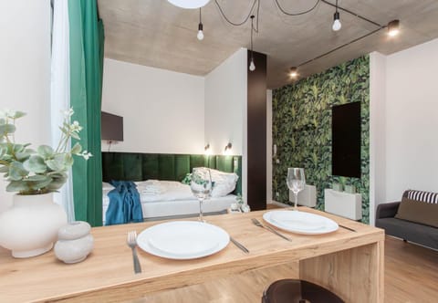 Bed, Living room, Photo of the whole room, Seating area, Bedroom