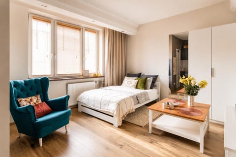 Bed, Living room, Photo of the whole room, Seating area, Bedroom