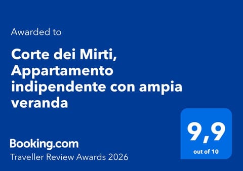 Corte dei Mirti, Appartamento indipendente con ampia veranda Apartment in Sardinia