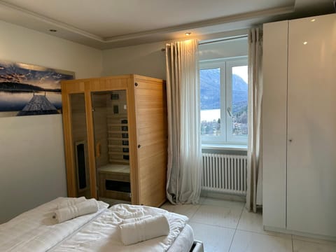 Bed, Sauna, Photo of the whole room, Bedroom, internet, towels, wardrobe