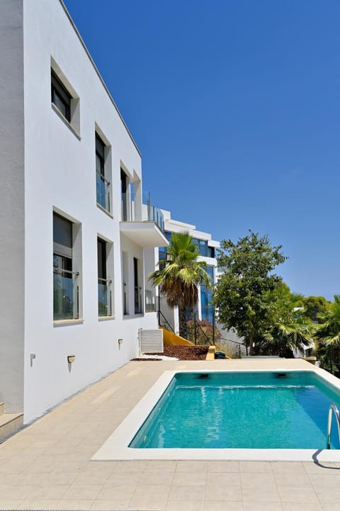 Property building, Pool view, Swimming pool