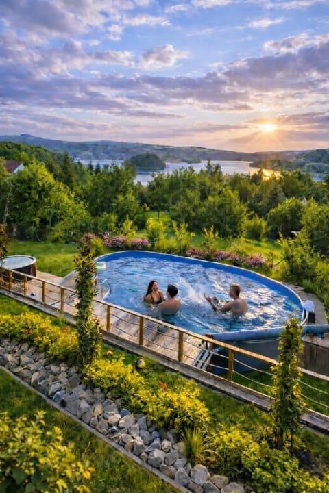 Day, People, Natural landscape, Lake view, Pool view, Swimming pool, Sunset, group of guests
