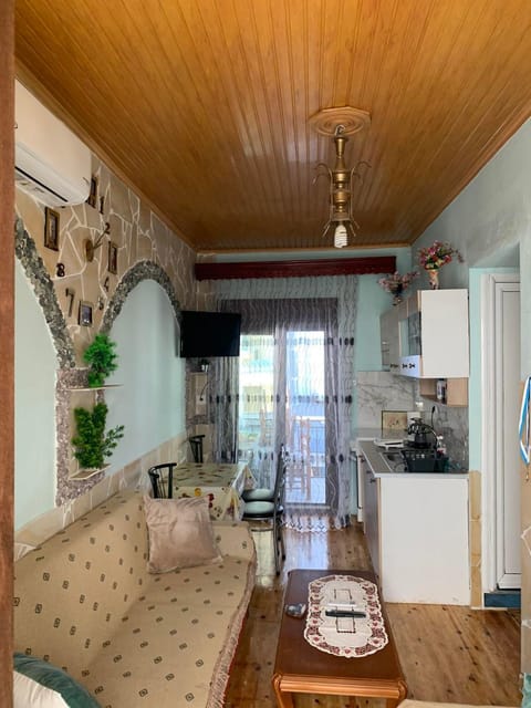 Living room, kitchen