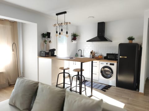 Kitchen or kitchenette, Living room, Dining area