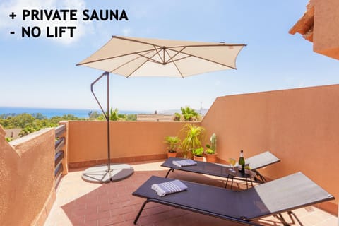 Sea view, sunbed