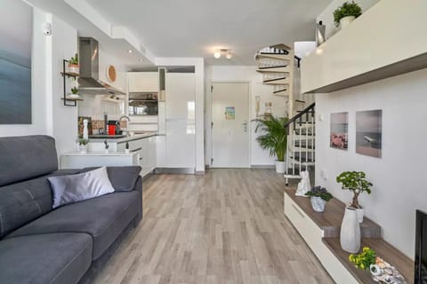 Living room, kitchen