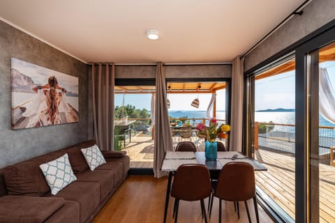 Living room, Seating area, Sea view