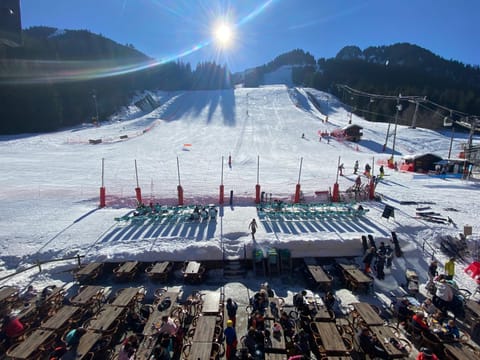 Natural landscape, Winter, Skiing, Mountain view