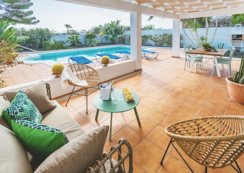 Patio, Pool view