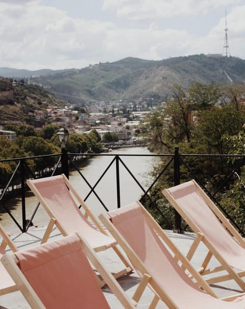 Day, Natural landscape, View (from property/room), Balcony/Terrace, Mountain view, River view, sunbed