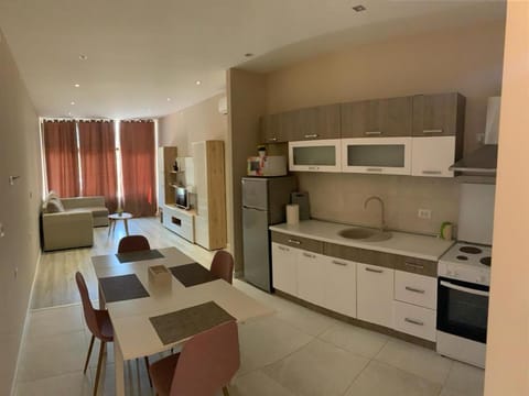 Kitchen or kitchenette, Living room, Dining area