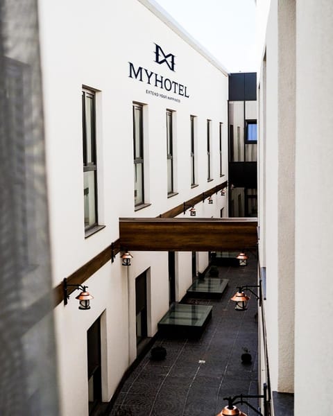 Property building, Text overlay