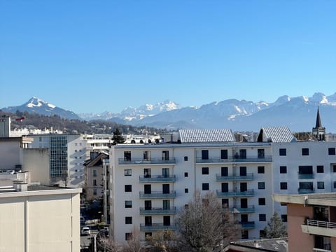 Nearby landmark, Day, Natural landscape, City view, Mountain view