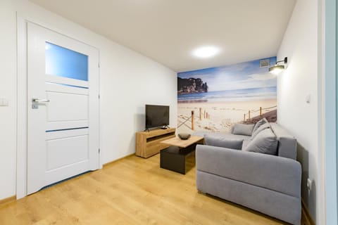 Prime Home Grey and Blue Apartment in Pomeranian Voivodeship