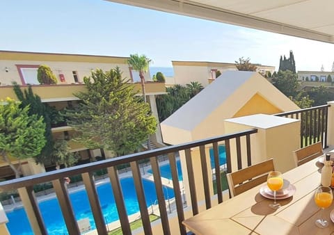 Patio, Day, View (from property/room), Balcony/Terrace, Dining area, Pool view, Swimming pool