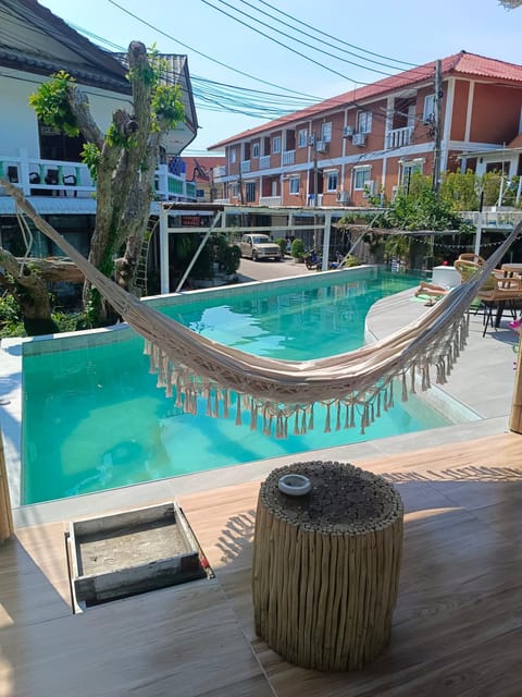 Property building, Pool view, Swimming pool