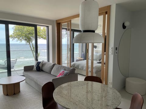 Living room, Seating area, Dining area, Sea view