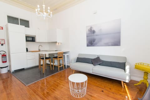 Kitchen or kitchenette, Living room, Dining area