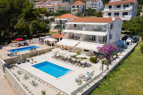 Patio, Pool view, Swimming pool, Parking, sunbed