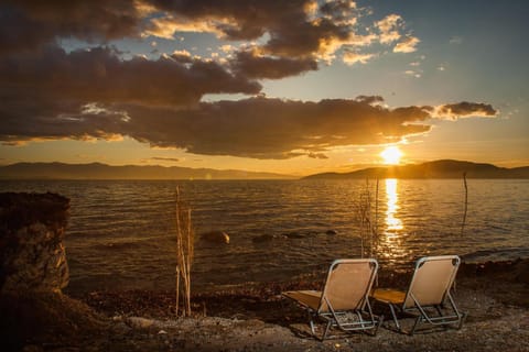 Day, Natural landscape, Sea view, Sunset, sunbed