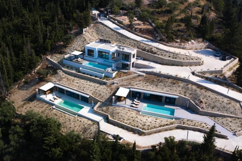 Property building, Natural landscape, Bird's eye view, Swimming pool