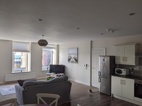 Living room, kitchen