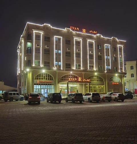 Property building, Night, City view, Location, Parking