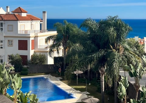 Property building, Natural landscape, Pool view, Sea view, Swimming pool