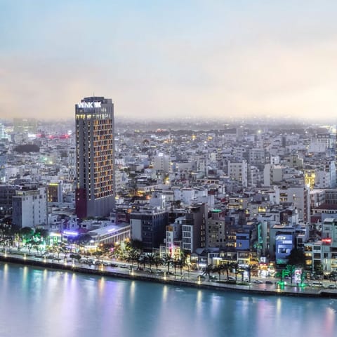 Property building, Nearby landmark, Natural landscape, Bird's eye view