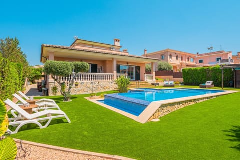 Property building, Living room, Swimming pool