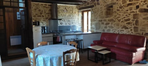 Kitchen or kitchenette, Living room, Dining area