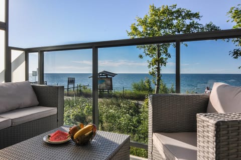 Patio, Day, Natural landscape, View (from property/room), Balcony/Terrace, Balcony/Terrace, Living room, Seating area, Food, Sea view