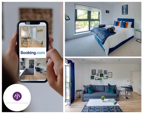 Stevenage Luxury 1Bed Apartment - Sleeps 4-WIFI-Free Parking- By JM Short Lets & Serviced Accommodation Apartment in Stevenage