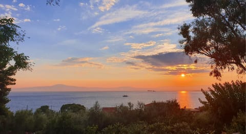 Natural landscape, Sea view, Sunset