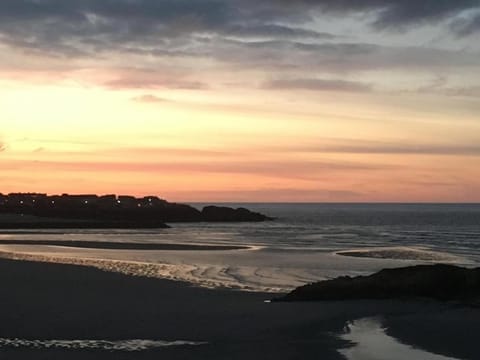 Natural landscape, Beach, Sea view, Sunset